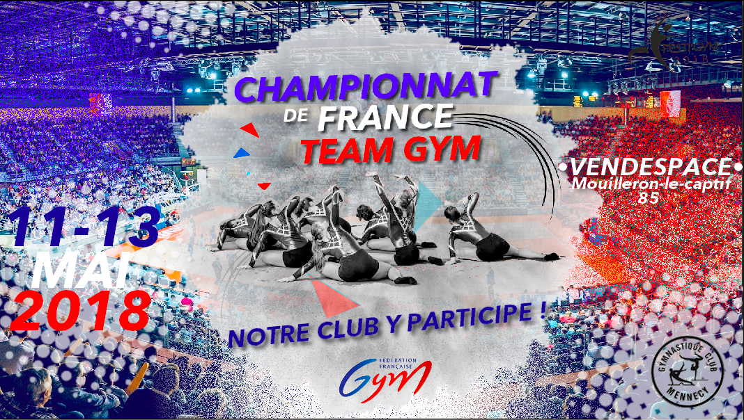 Le GCM participe aux CHAMPIONNATS DE FRANCE Team gym